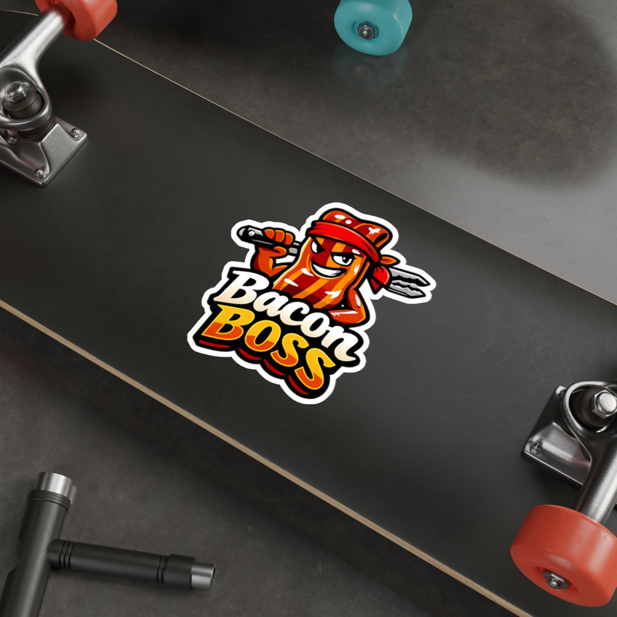 Bacon Boss Die-Cut Sticker — Funny BBQ Sticker