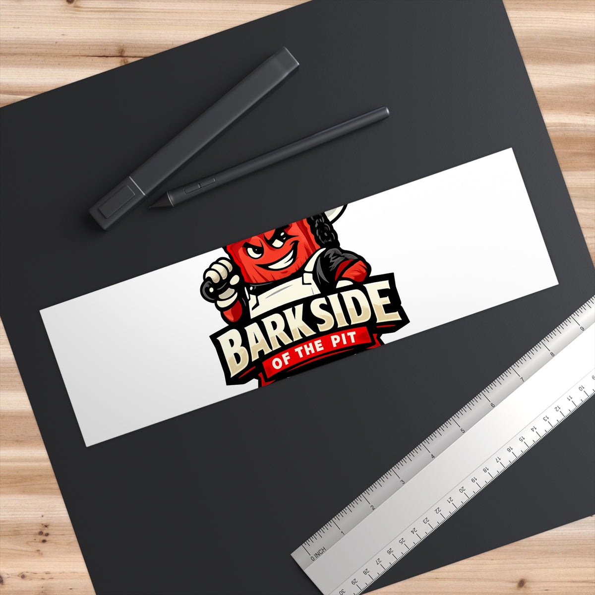 Barkside of the Pit Bumper Sticker — Funny BBQ Vinyl Decal