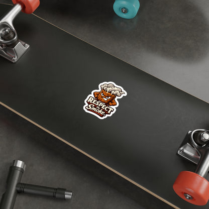 Respect the Smoke Die-Cut Sticker — Funny BBQ Sticker