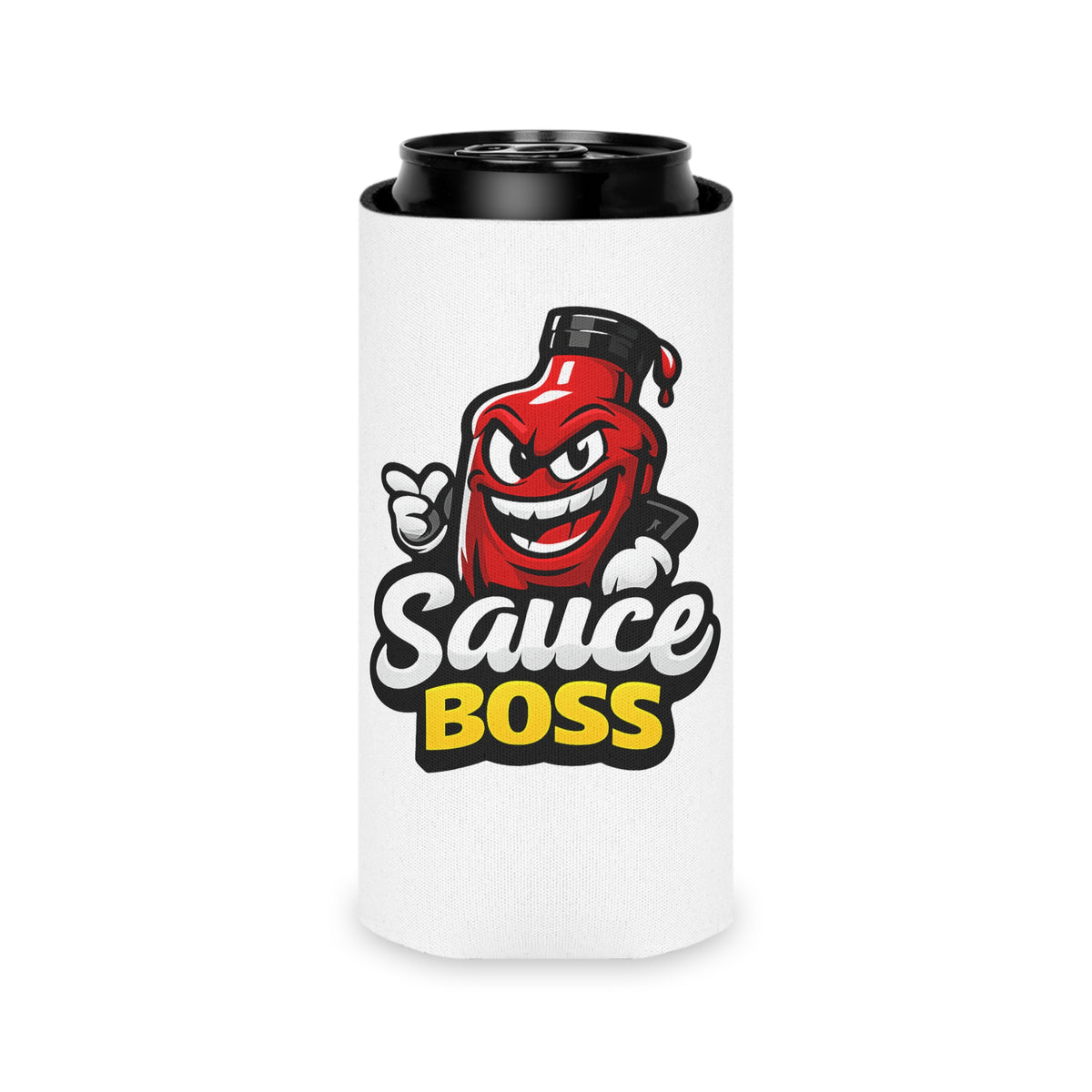Sauce Boss Can Cooler — Funny BBQ Beer Koozie