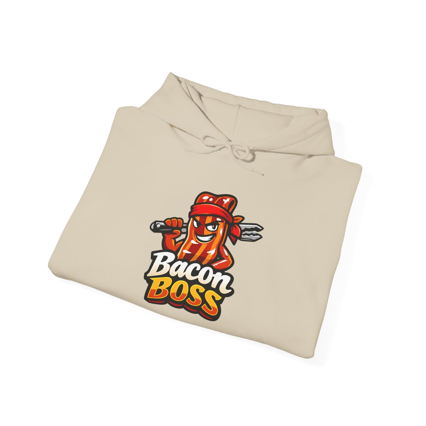 Bacon Boss Hoodie — Funny Chef Bacon Graphic Pullover