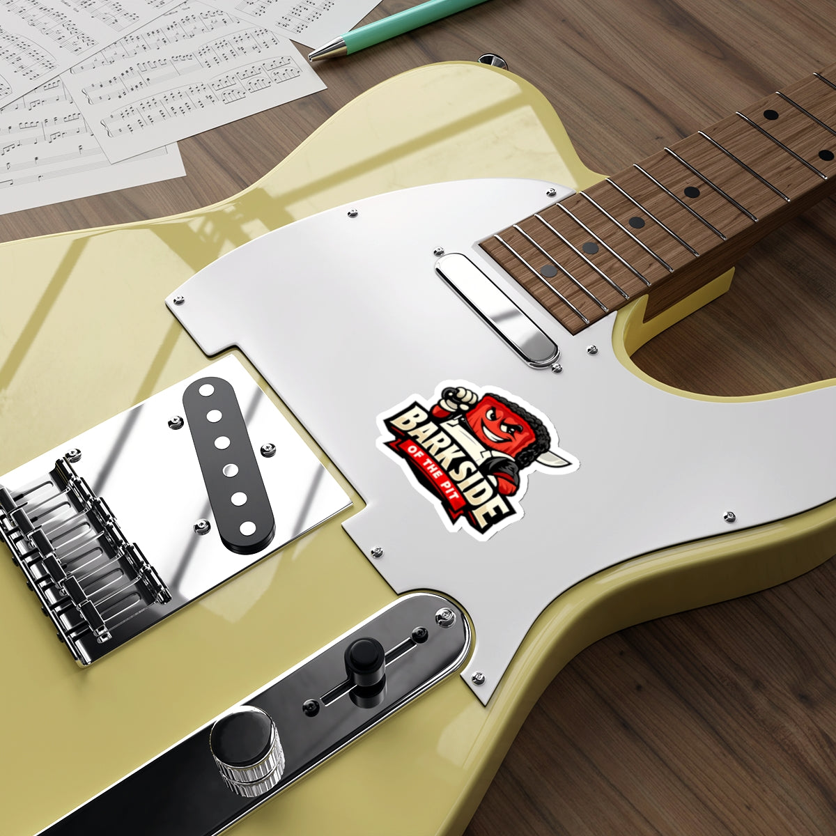 Barkside of the Pit Die-Cut Sticker — Funny BBQ Sticker