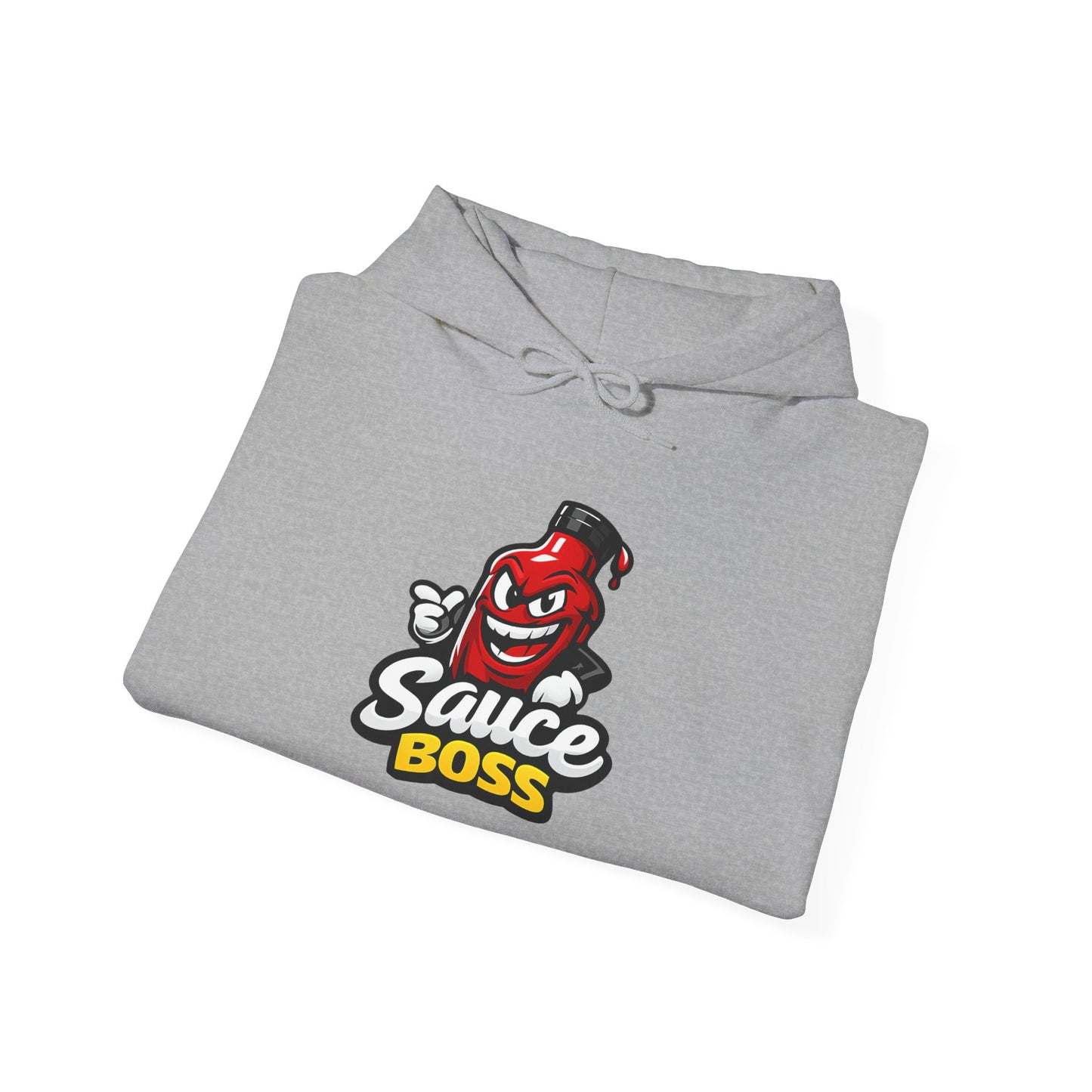 Sauce Boss Hoodie — Funny Hot Sauce Logo Pullover