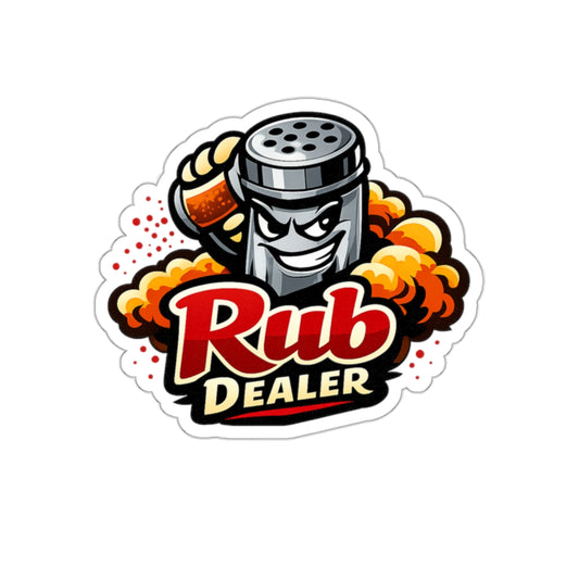 Rub Dealer Die-Cut Sticker — Funny BBQ Sticker