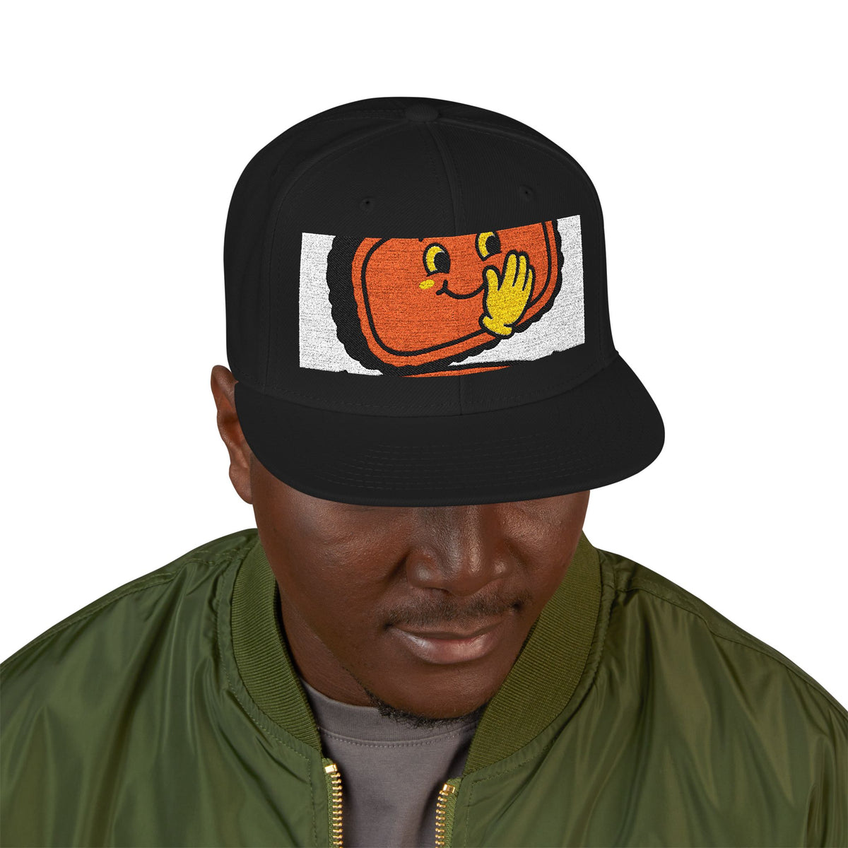 Brisket Whisperer Embroidered Snapback — Funny BBQ Brisket Pitmaster Cap