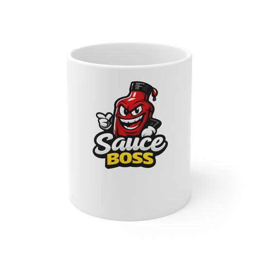 Sauce Boss Mug — Funny BBQ Coffee Mug, 11 oz