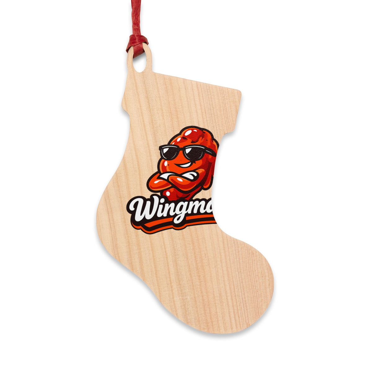 Wingman Wooden Ornament — Funny BBQ Christmas Ornament