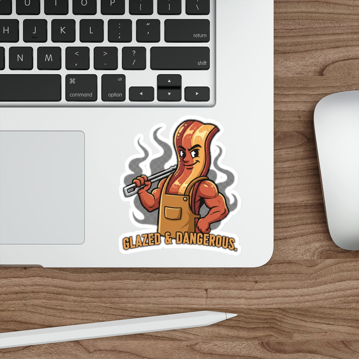 Glazed & Dangerous Die-Cut Sticker — Funny BBQ Sticker