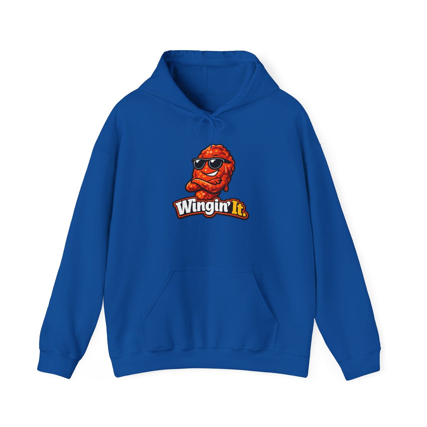 Wingin' It Chicken Wing Hoodie — Funny Foodie Comfort Pullover