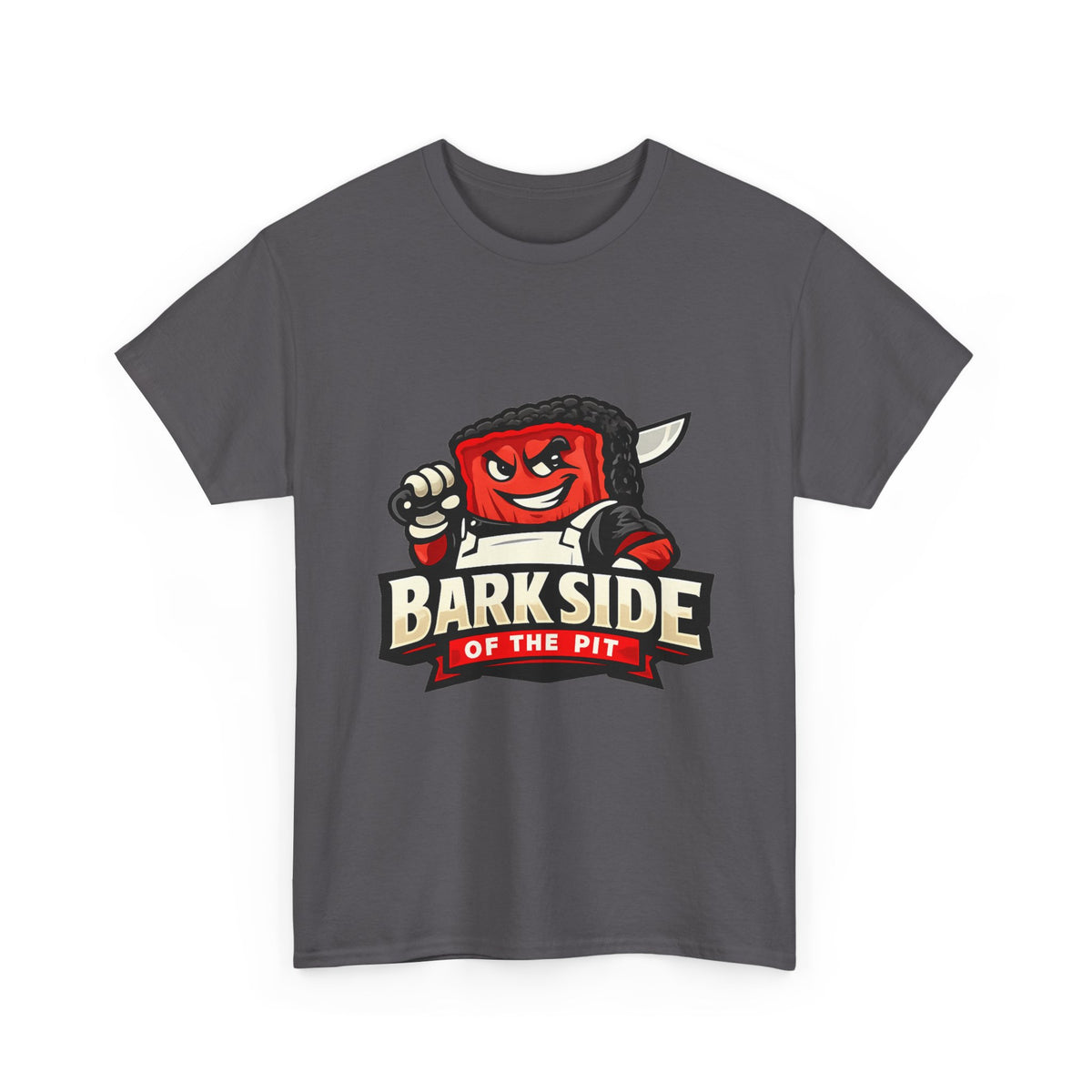 Barkside of the Pit Tee — Funny BBQ Grill Mascot T-Shirt