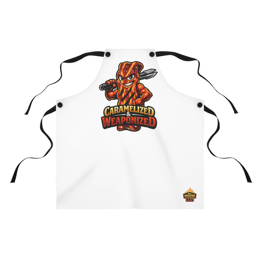 Apron — 'Caramelized & Weaponized' Funny BBQ & Grilling Apron