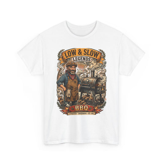 Low & Slow Legends Tee — BBQ Smoker Graphic T-Shirt