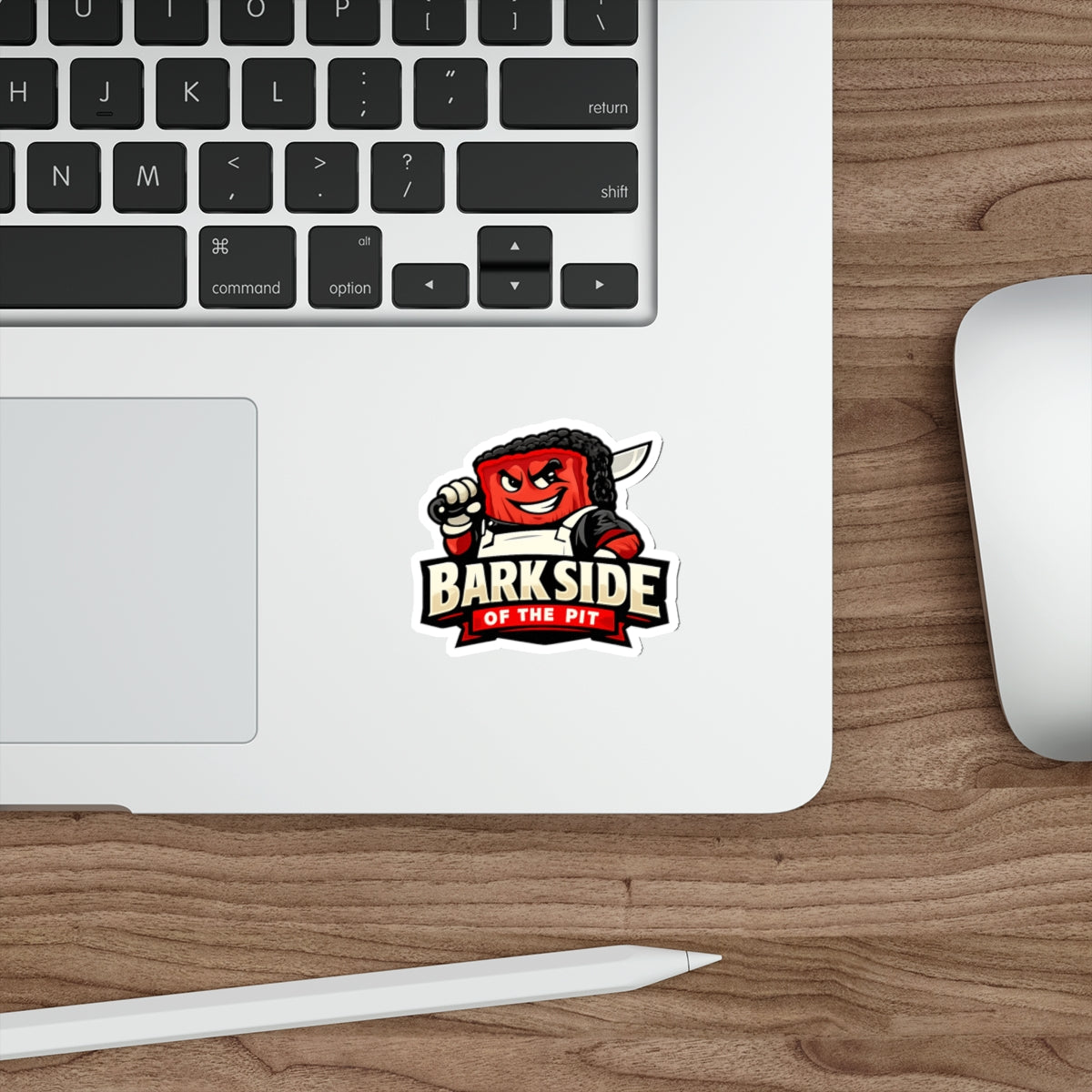 Barkside of the Pit Die-Cut Sticker — Funny BBQ Sticker
