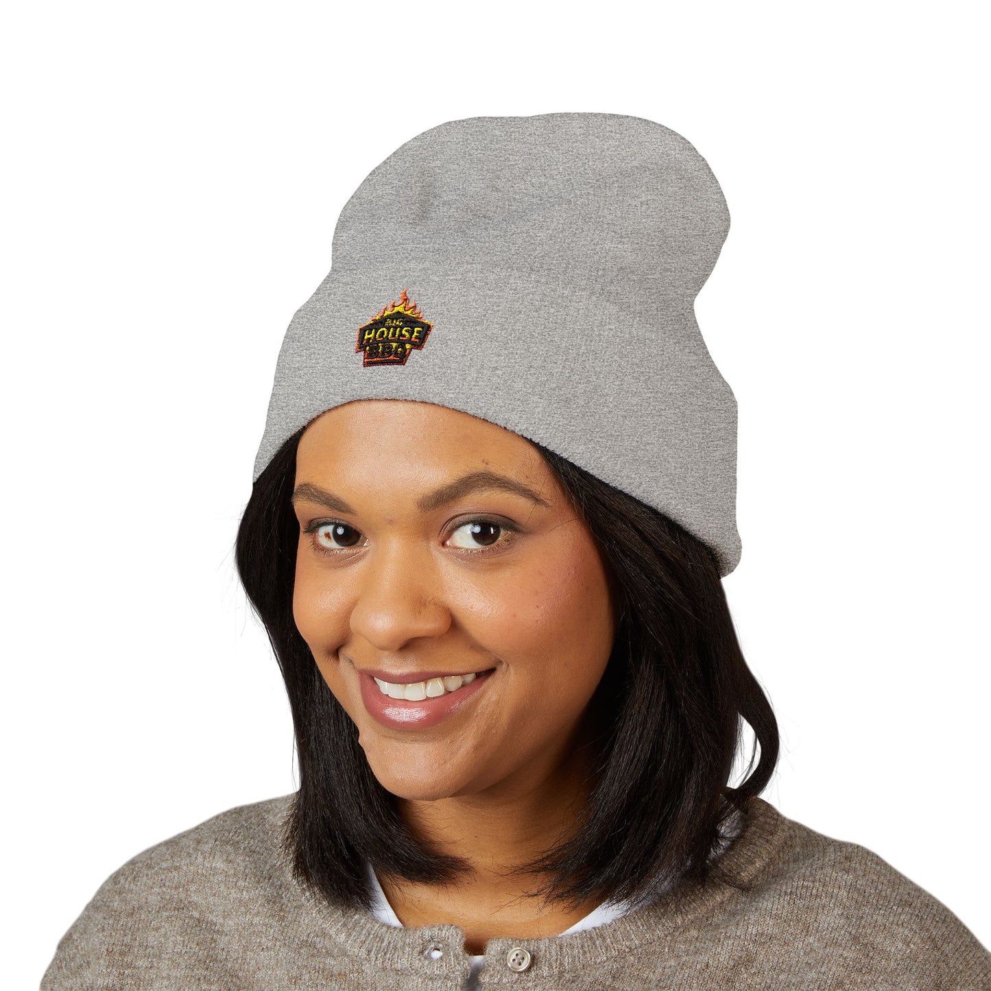 Embroidered 'House of Hell' Flame Logo Beanie