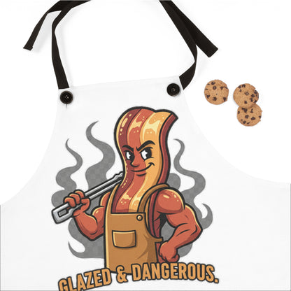 Apron — 'Glazed & Dangerous' Funny BBQ & Grilling Apron