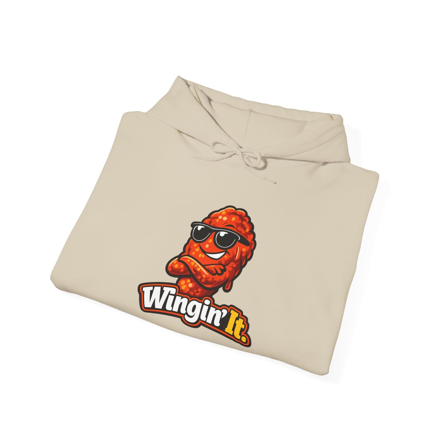 Wingin' It Chicken Wing Hoodie — Funny Foodie Comfort Pullover