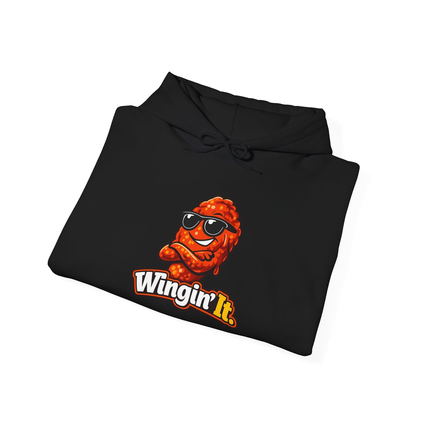 Wingin' It Chicken Wing Hoodie — Funny Foodie Comfort Pullover