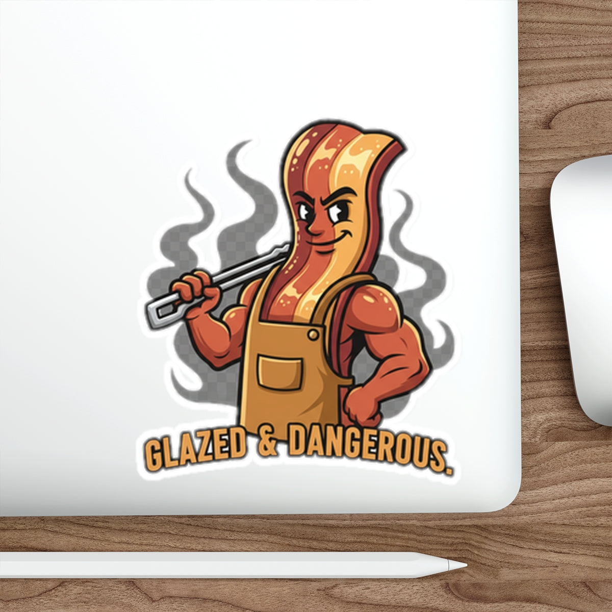 Glazed & Dangerous Die-Cut Sticker — Funny BBQ Sticker