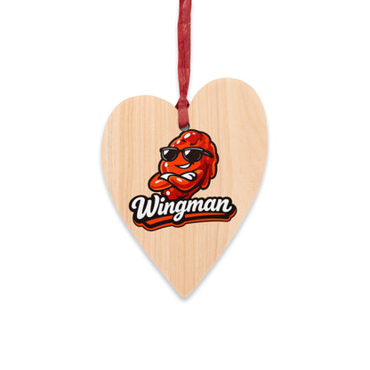 Wingman Wooden Ornament — Funny BBQ Christmas Ornament