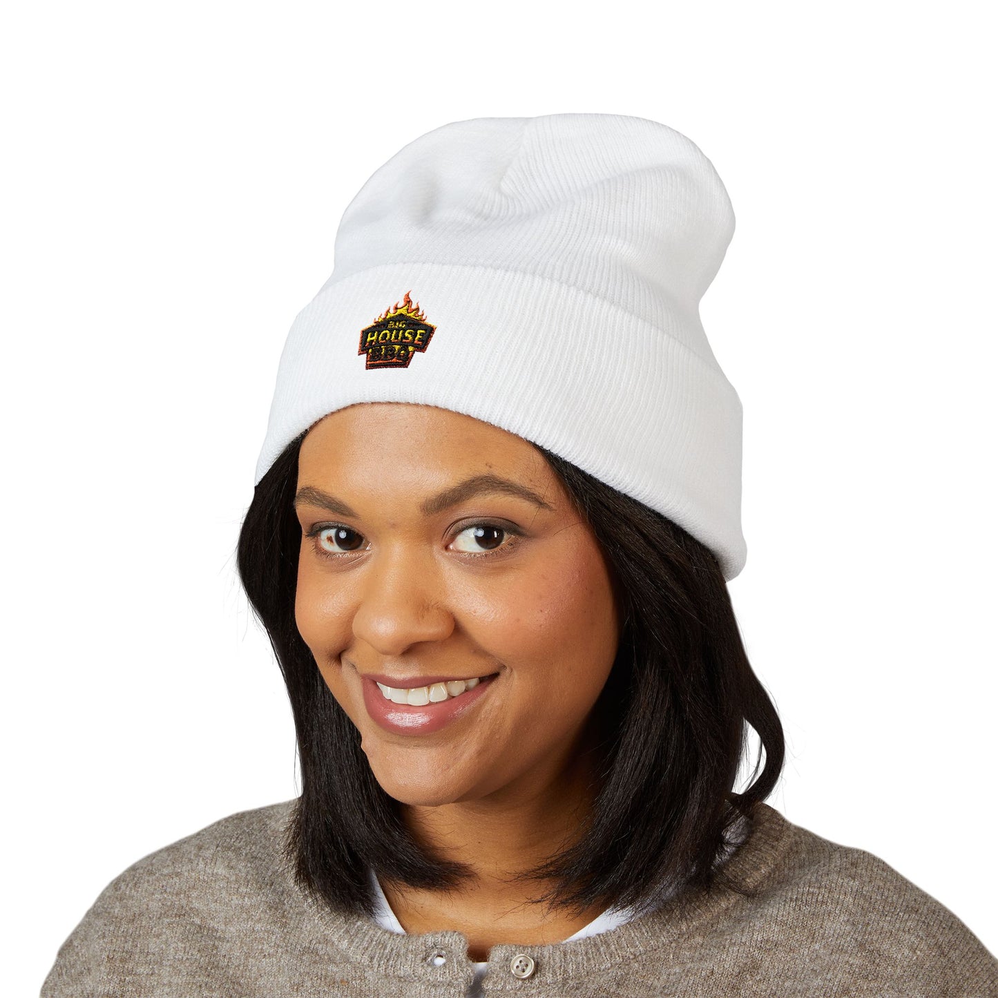 Embroidered 'House of Hell' Flame Logo Beanie