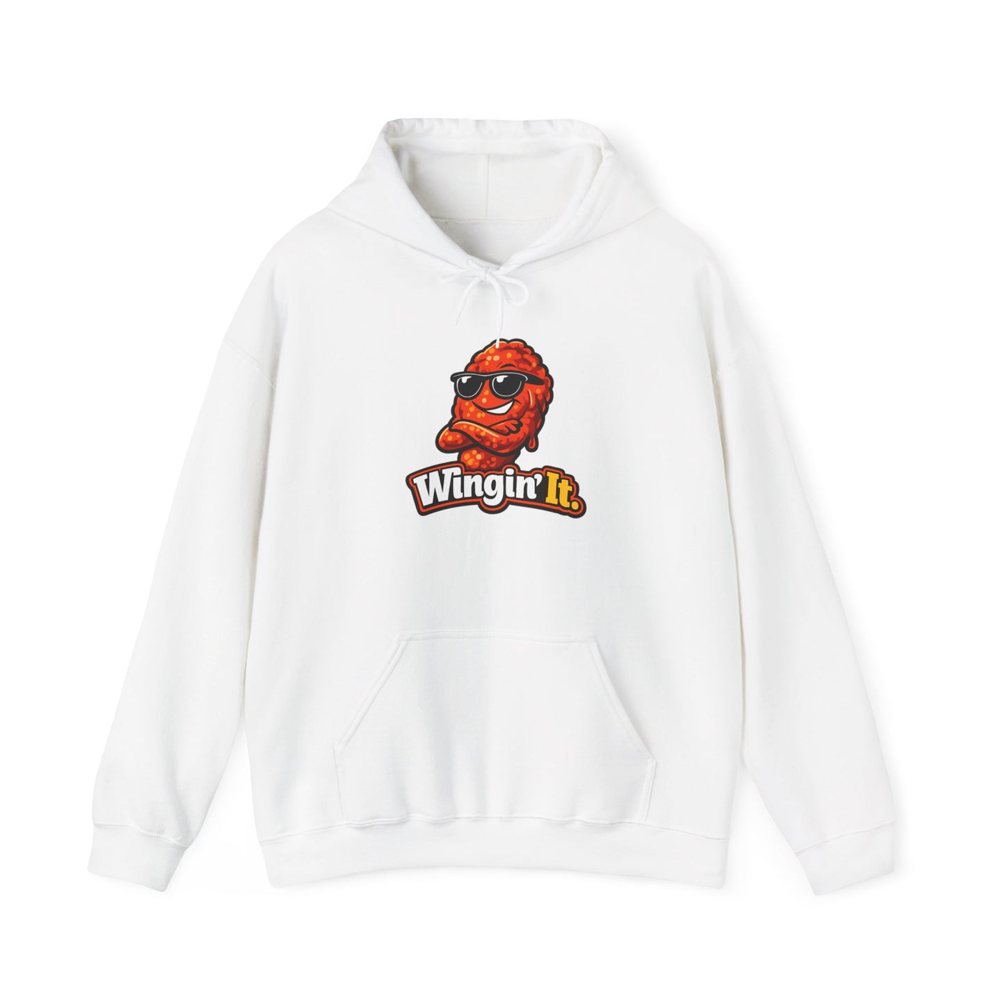 Wingin' It Chicken Wing Hoodie — Funny Foodie Comfort Pullover
