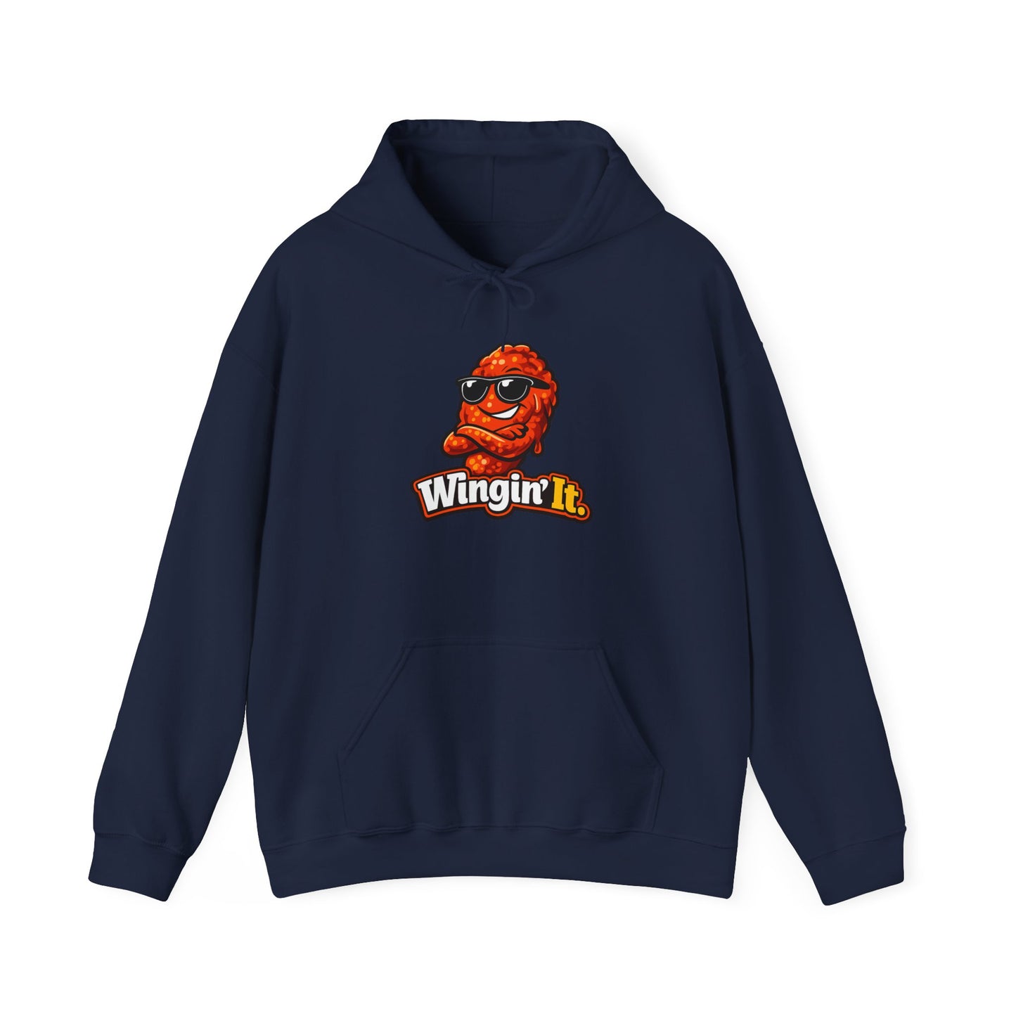 Wingin' It Chicken Wing Hoodie — Funny Foodie Comfort Pullover