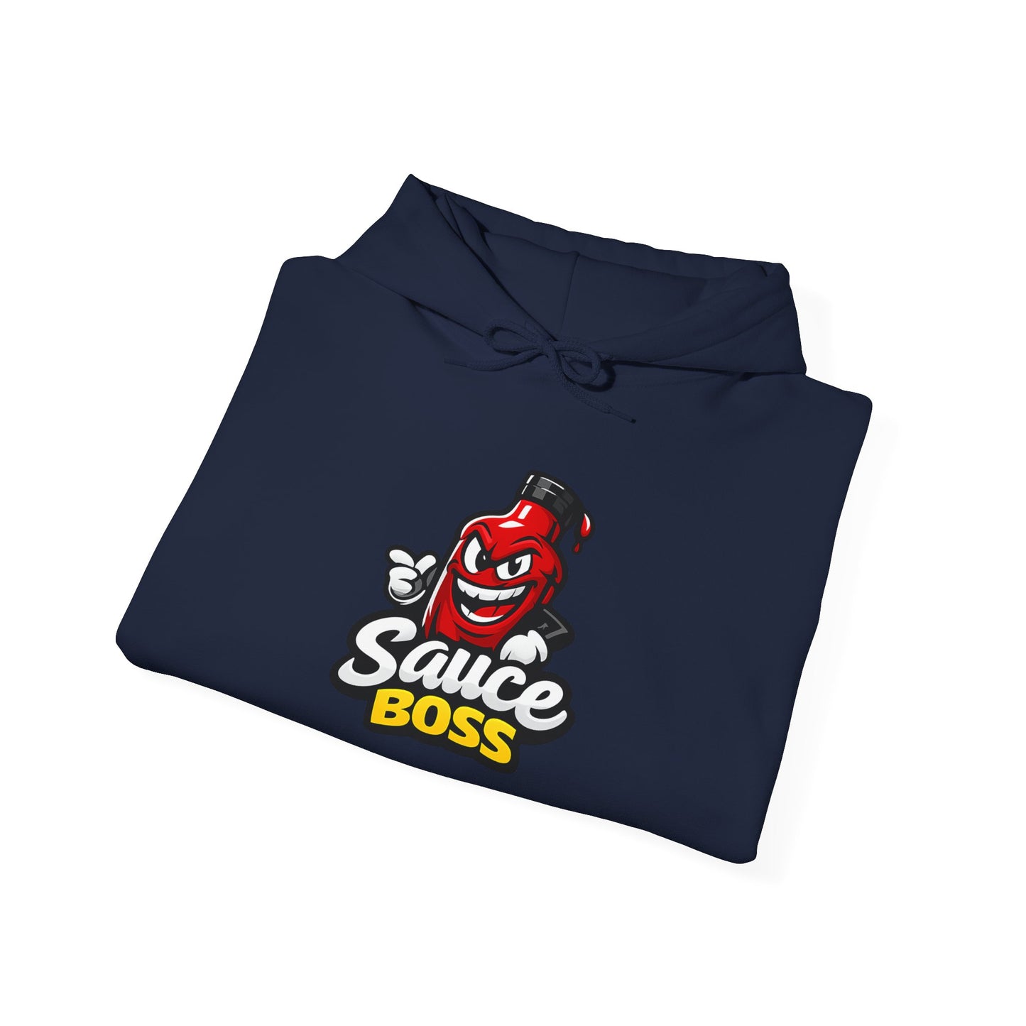 Sauce Boss Hoodie — Funny Hot Sauce Logo Pullover