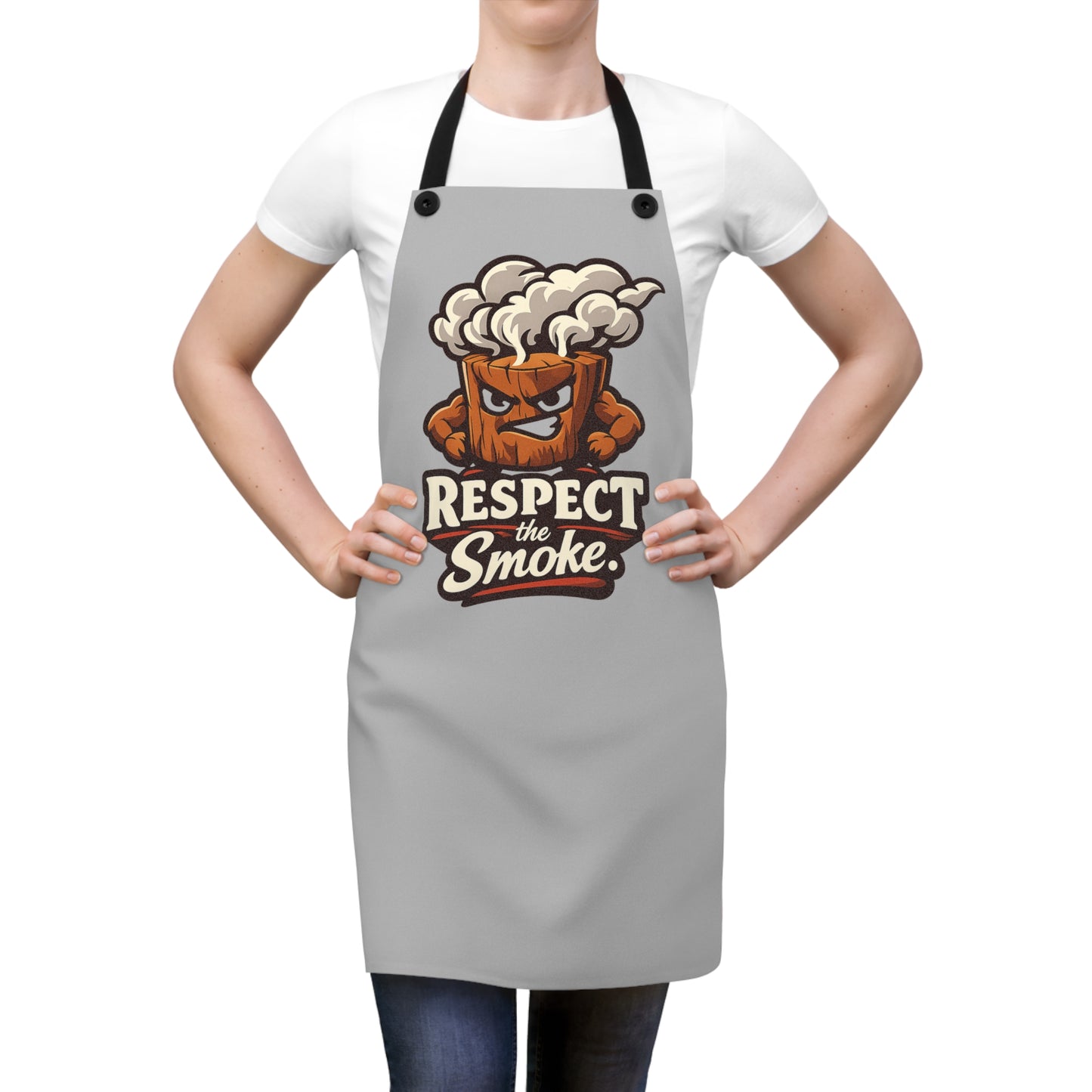 Apron — 'Respect the Smoke' BBQ Grilling Apron