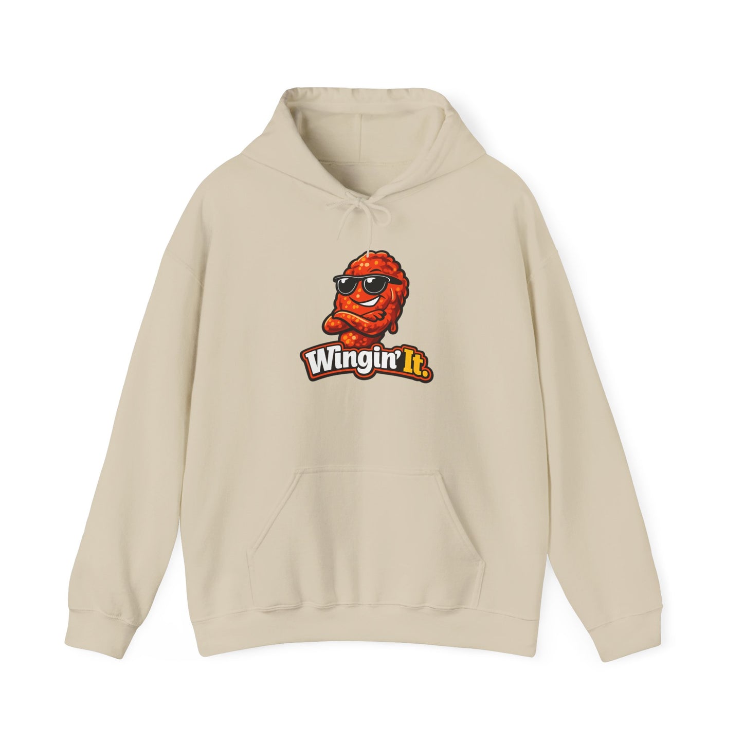 Wingin' It Chicken Wing Hoodie — Funny Foodie Comfort Pullover