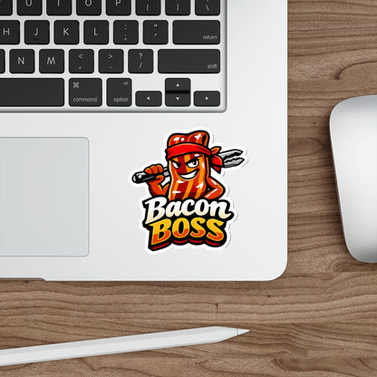 Bacon Boss Die-Cut Sticker — Funny BBQ Sticker