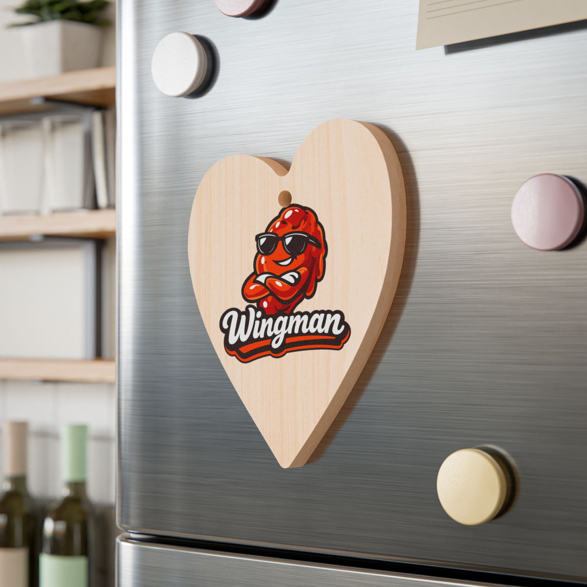 Wingman Wooden Ornament — Funny BBQ Christmas Ornament