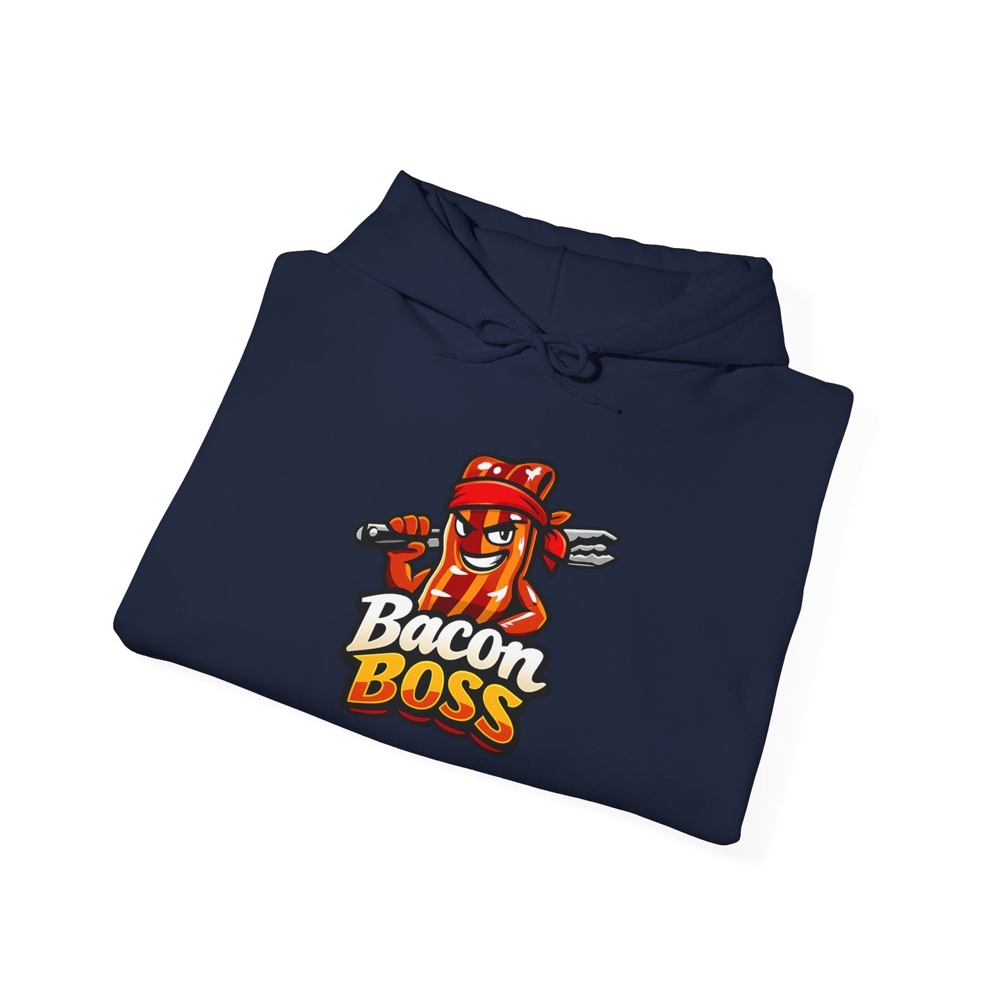Bacon Boss Hoodie — Funny Chef Bacon Graphic Pullover