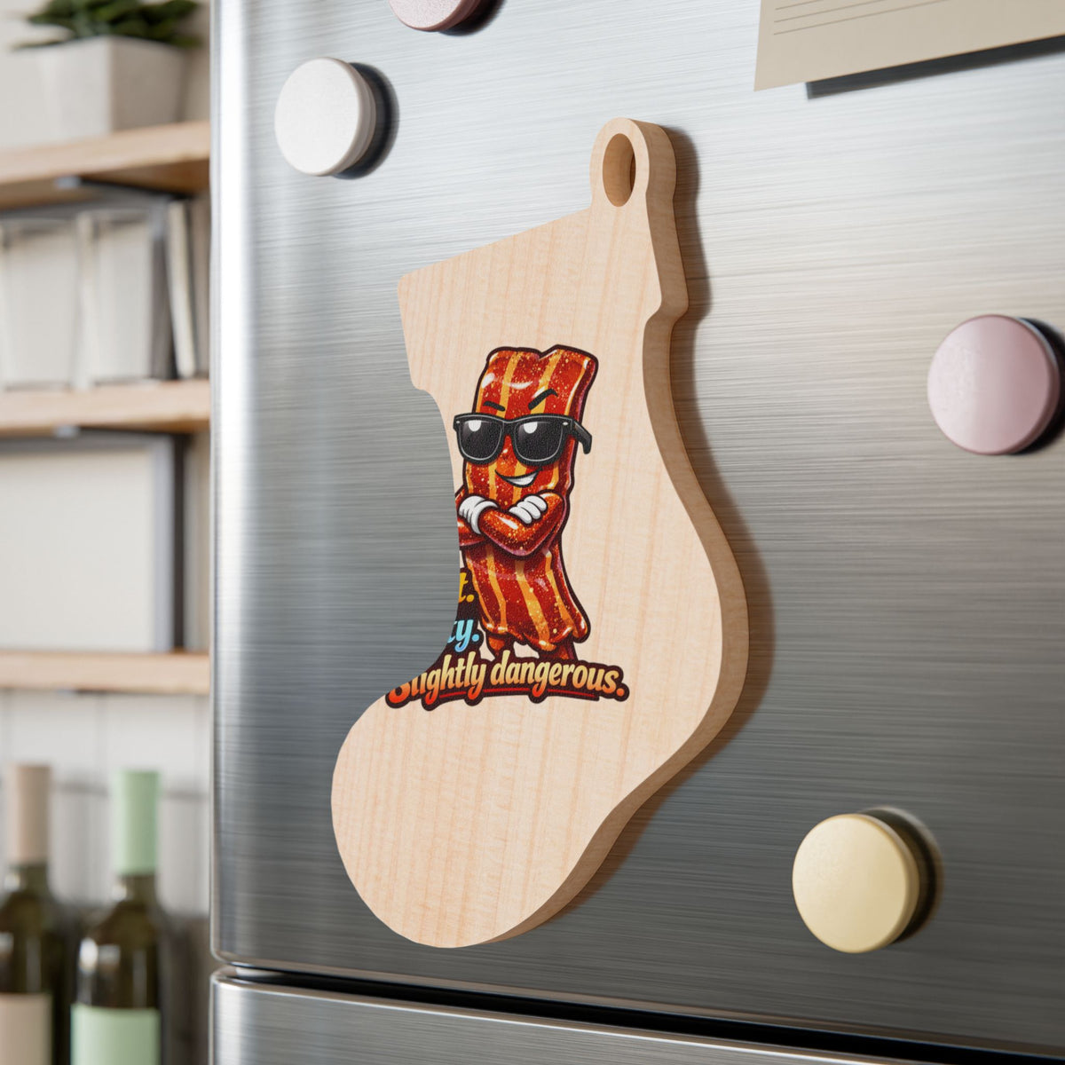 Sweet, Salty & Slightly Dangerous Wooden Ornament — Funny BBQ Christmas Ornament