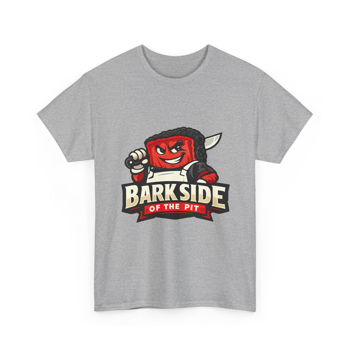 Barkside of the Pit Tee — Funny BBQ Grill Mascot T-Shirt