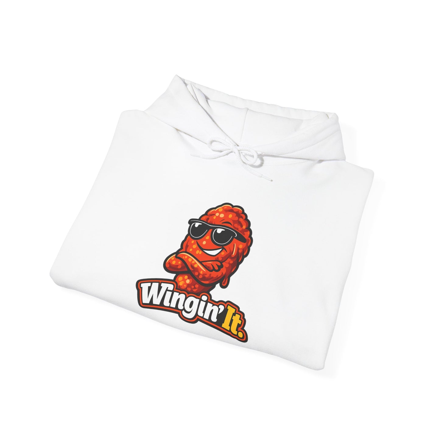 Wingin' It Chicken Wing Hoodie — Funny Foodie Comfort Pullover
