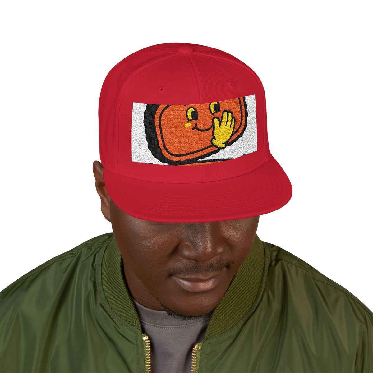 Brisket Whisperer Embroidered Snapback — Funny BBQ Brisket Pitmaster Cap