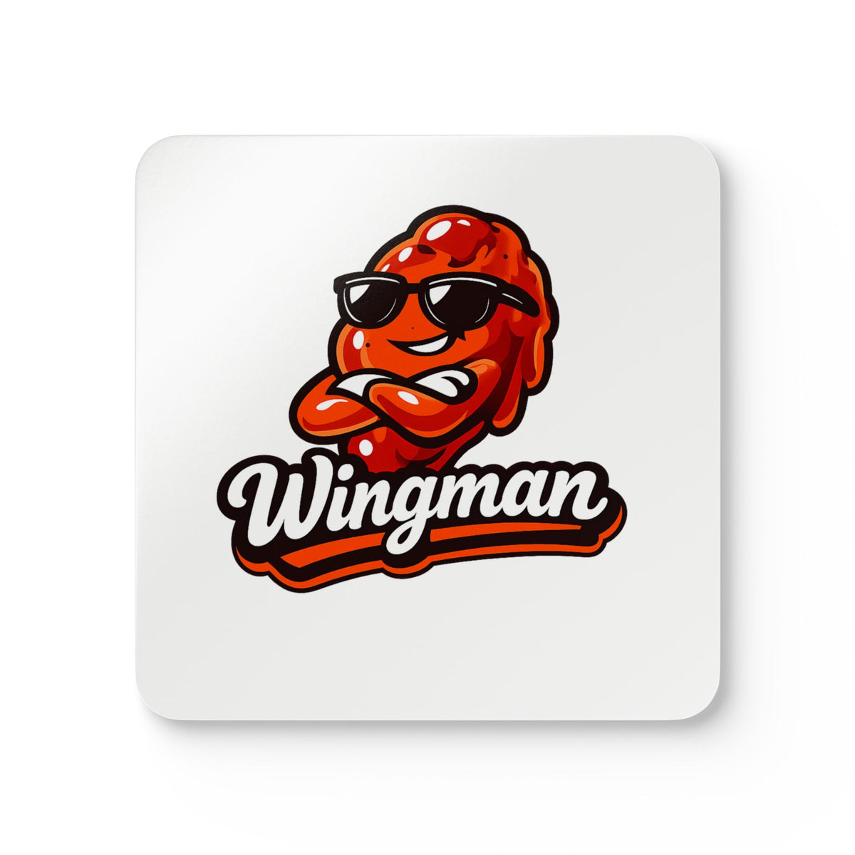 Wingman Coasters — Funny BBQ Cork Coaster Set of 4