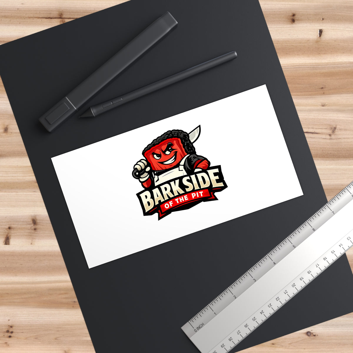 Barkside of the Pit Bumper Sticker — Funny BBQ Vinyl Decal