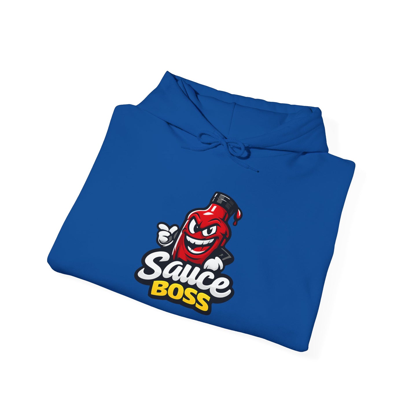Sauce Boss Hoodie — Funny Hot Sauce Logo Pullover