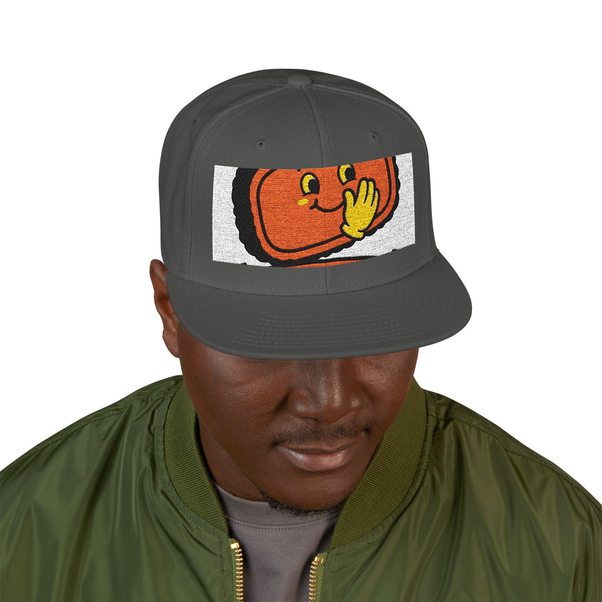 Brisket Whisperer Embroidered Snapback — Funny BBQ Brisket Pitmaster Cap