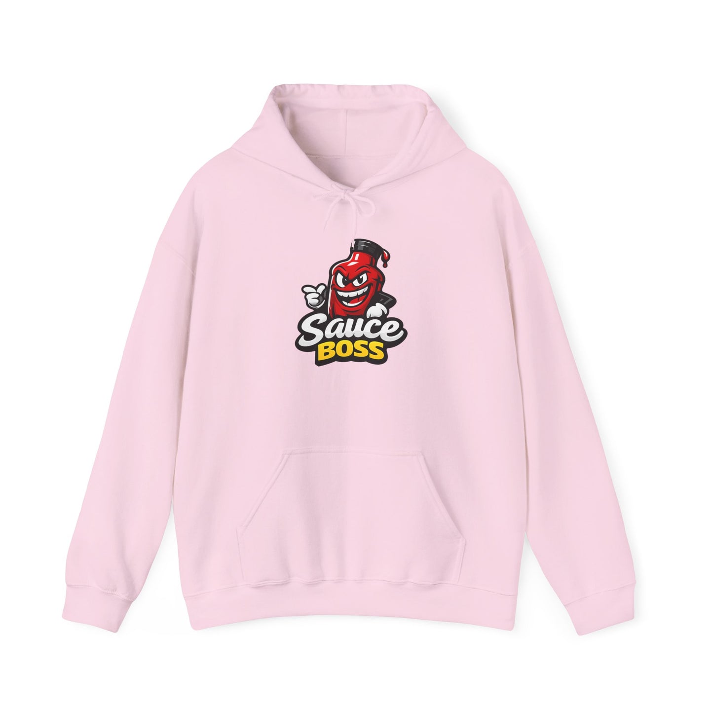 Sauce Boss Hoodie — Funny Hot Sauce Logo Pullover