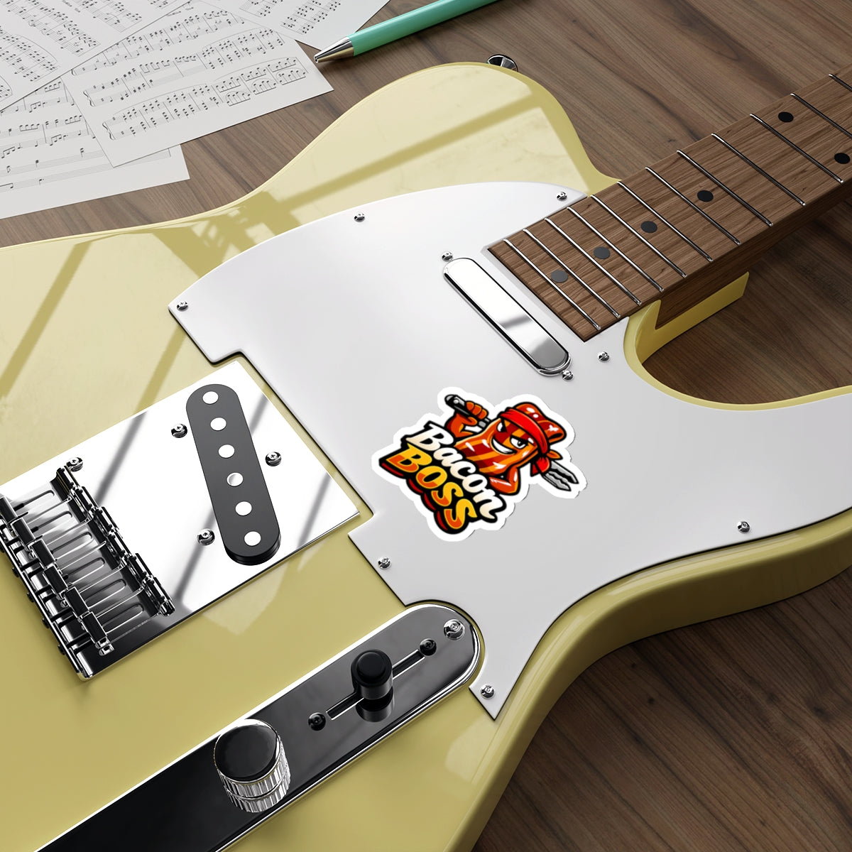 Bacon Boss Die-Cut Sticker — Funny BBQ Sticker