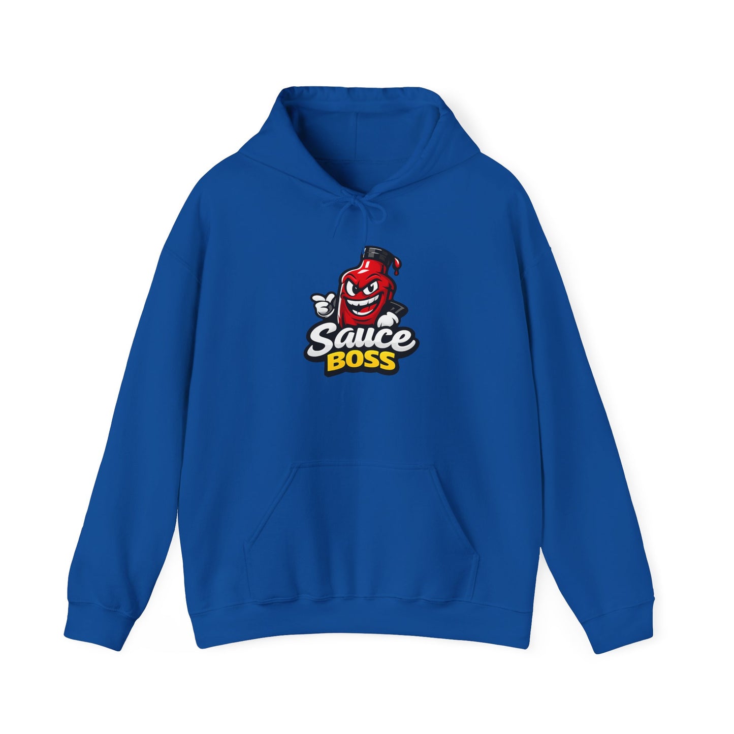 Sauce Boss Hoodie — Funny Hot Sauce Logo Pullover