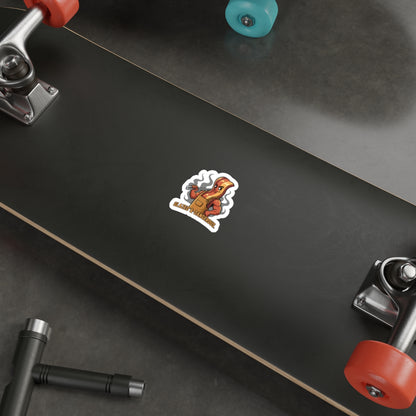 Glazed & Dangerous Die-Cut Sticker — Funny BBQ Sticker