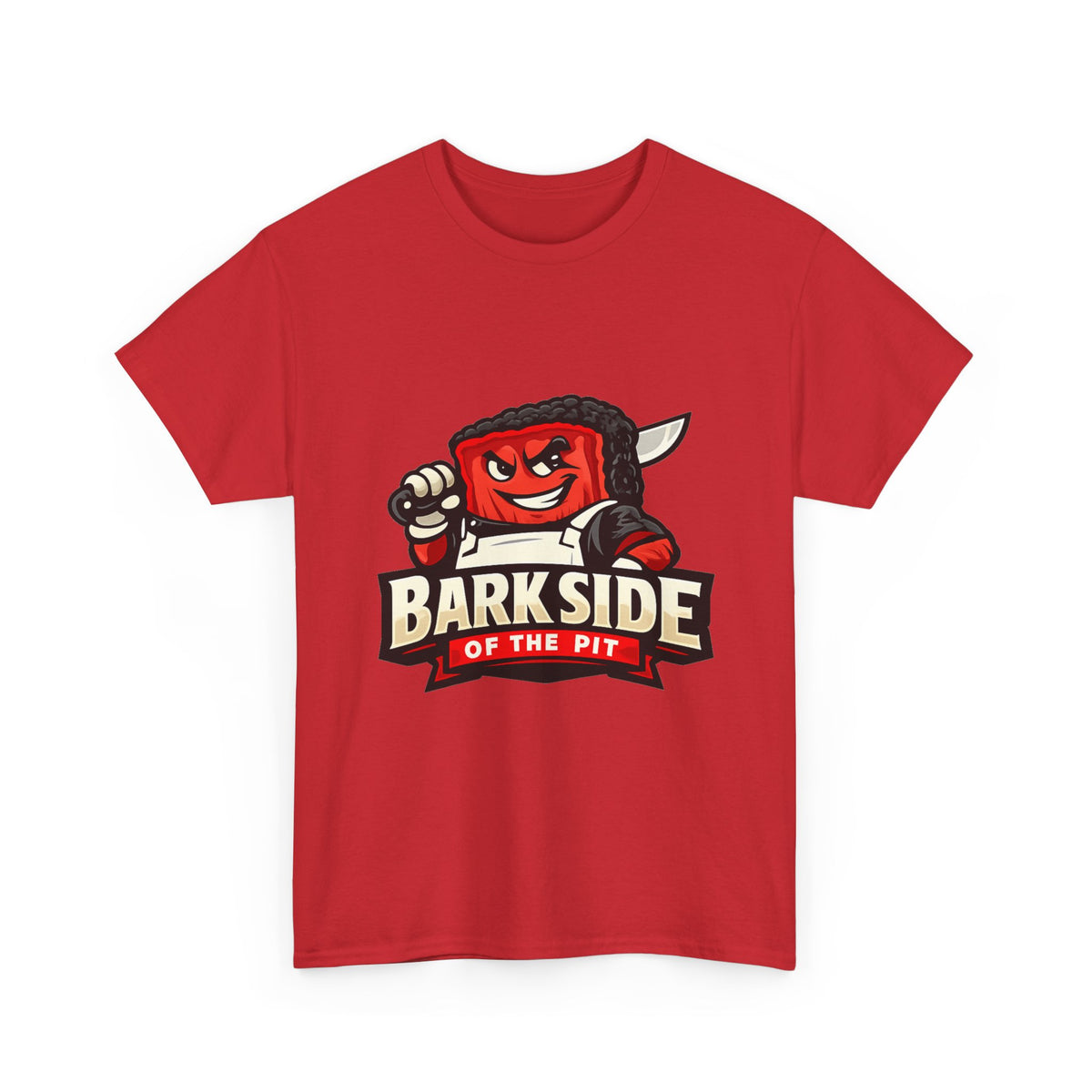 Barkside of the Pit Tee — Funny BBQ Grill Mascot T-Shirt