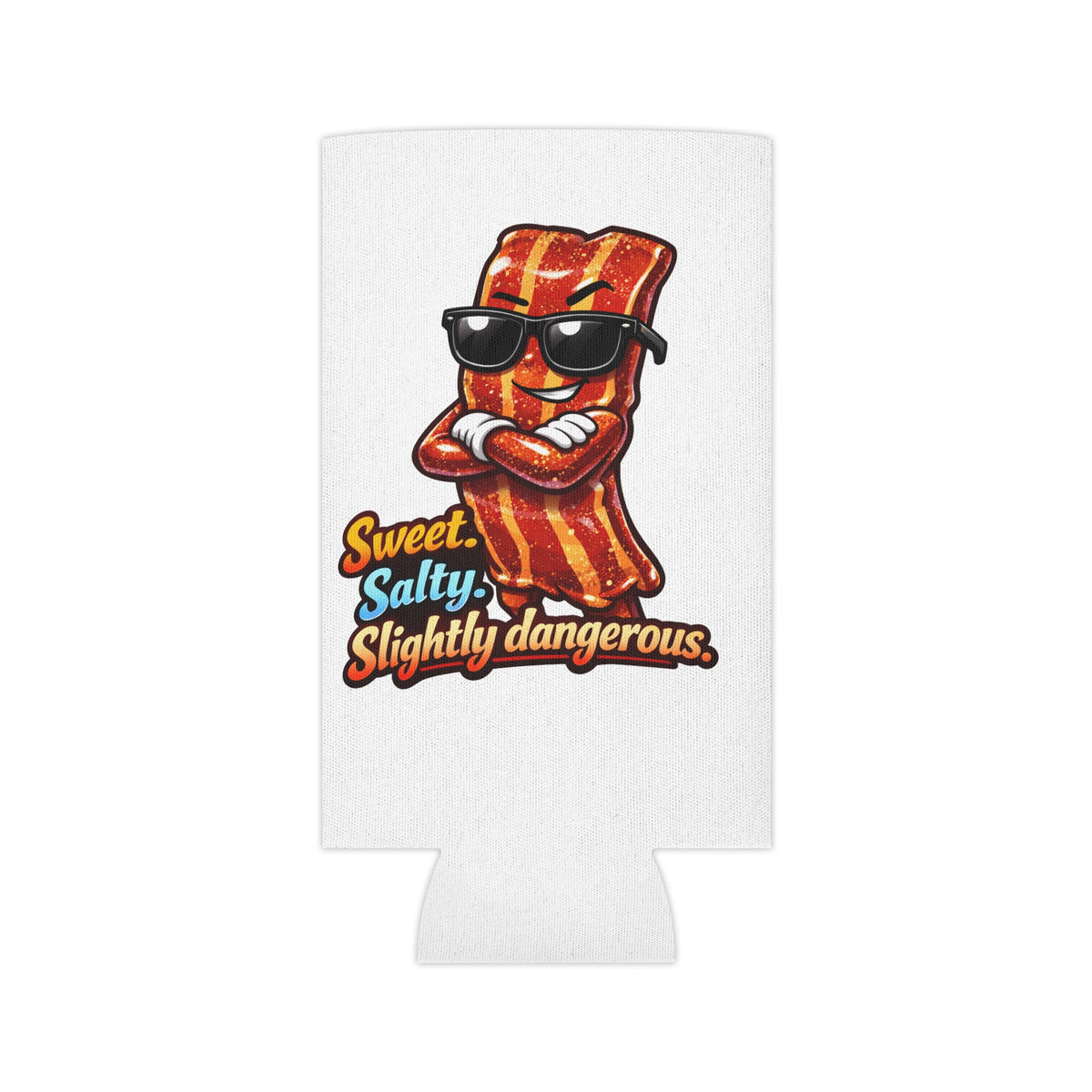 Sweet, Salty & Slightly Dangerous Can Cooler — Funny BBQ Beer Koozie