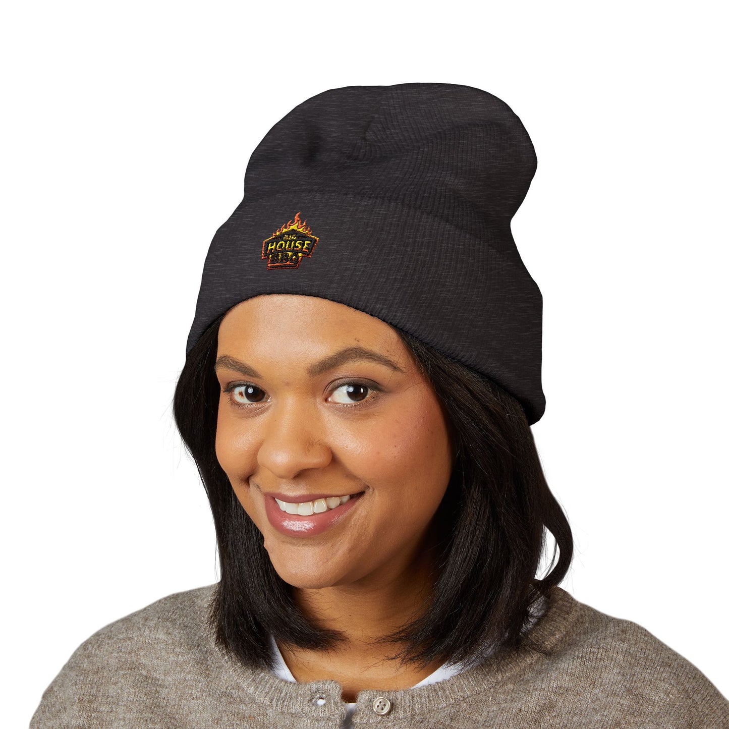 Embroidered 'House of Hell' Flame Logo Beanie