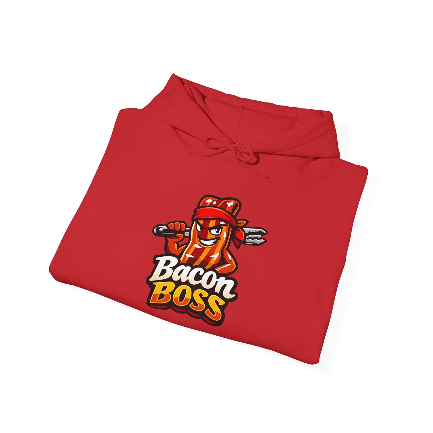 Bacon Boss Hoodie — Funny Chef Bacon Graphic Pullover