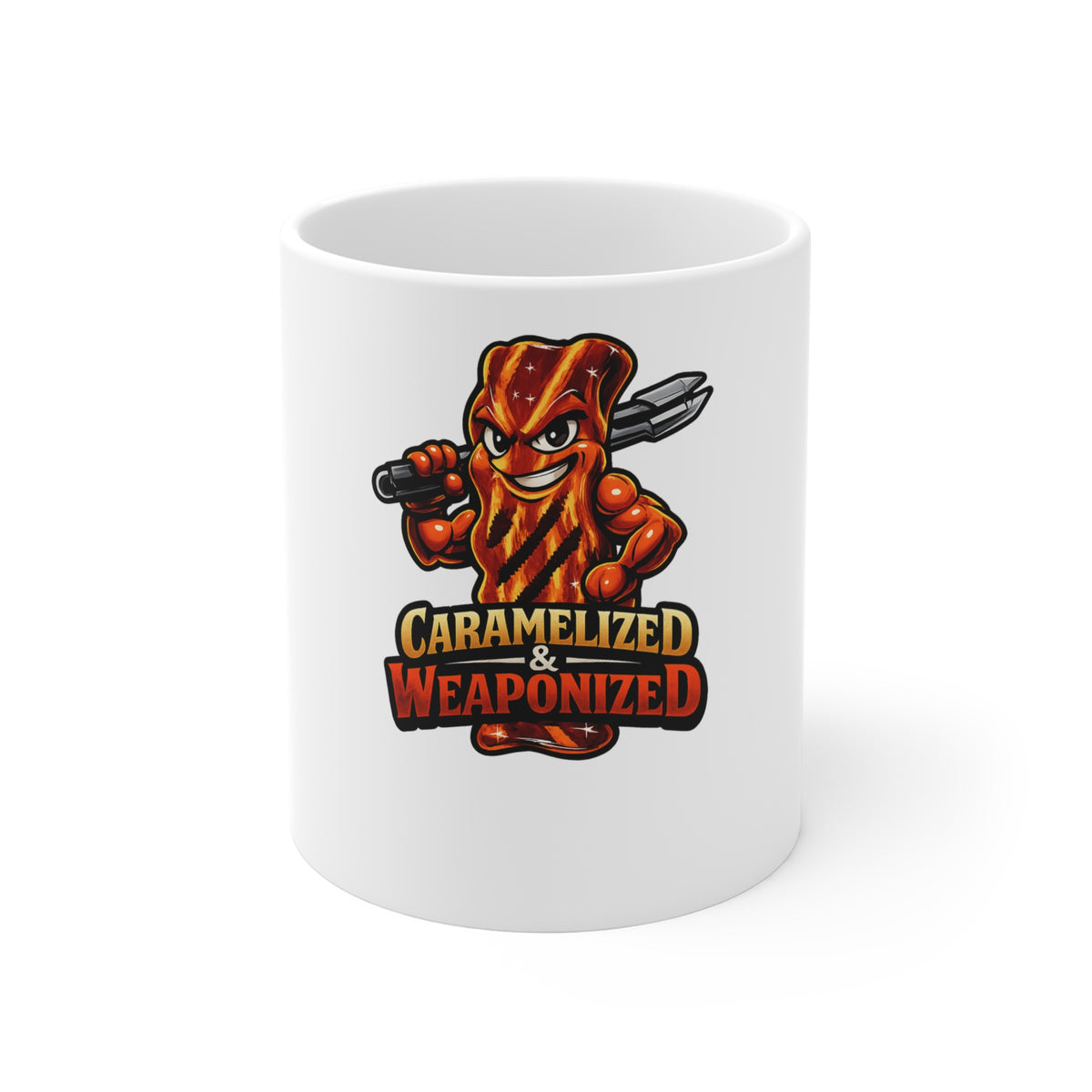 Caramelized & Weaponized Mug — Funny BBQ Coffee Mug, 11 oz
