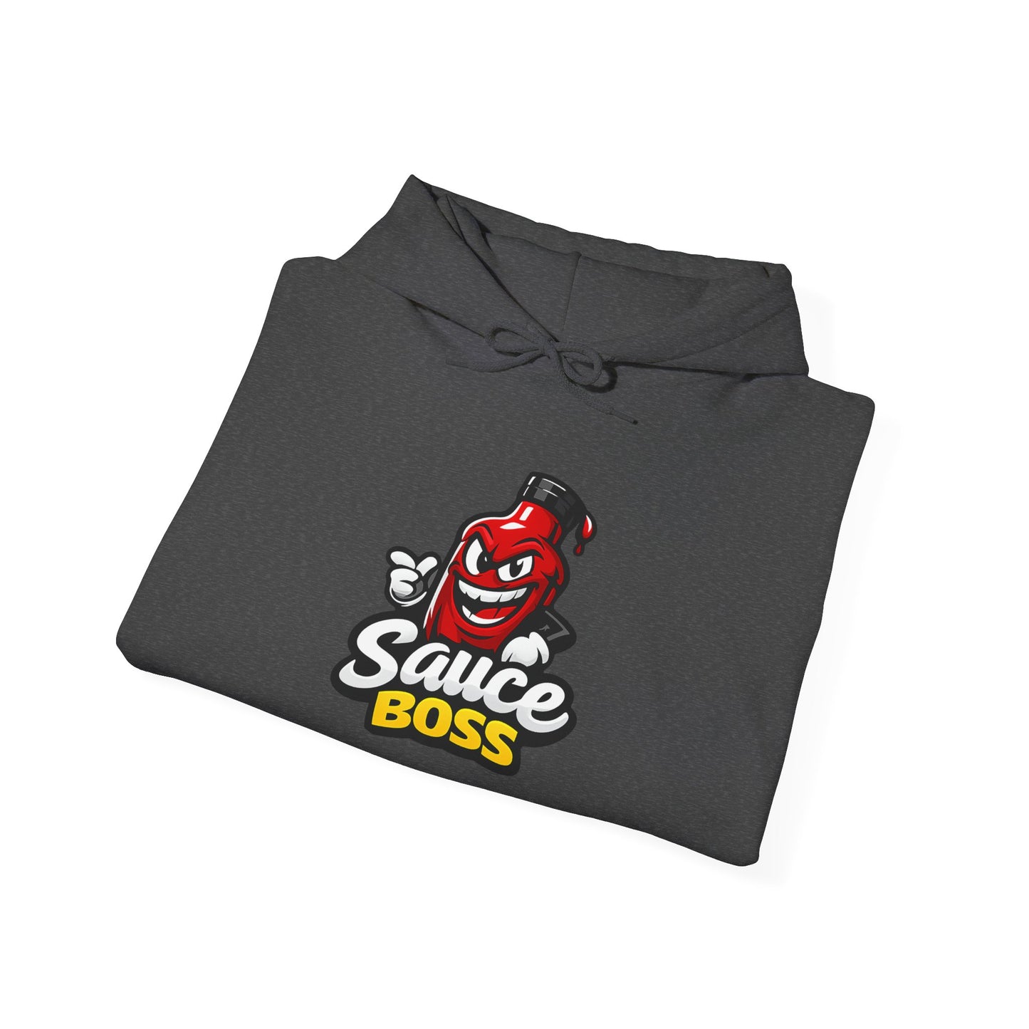 Sauce Boss Hoodie — Funny Hot Sauce Logo Pullover